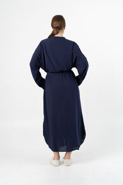 Langärmliges Maxi Hemdkleid Dewana